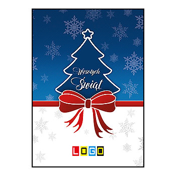 Kartki świąteczne BZ1-039 dla firm z Twoim LOGO - Karnet składany BZ1