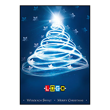 Kartki świąteczne BZ1-046 dla firm z Twoim LOGO - Karnet składany BZ1