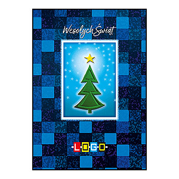 Kartki świąteczne BZ1-101 dla firm z Twoim LOGO - Karnet składany BZ1