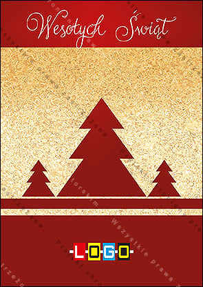 Kartki świąteczne nieskładane - BZ1-203 awers
