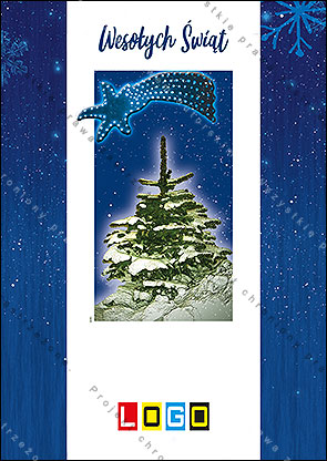 Kartki świąteczne nieskładane - BZ1-390 awers