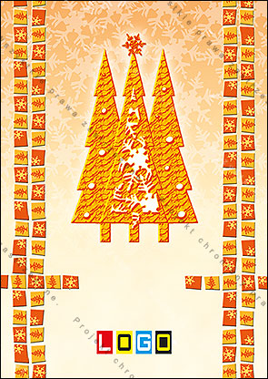 Kartki świąteczne nieskładane - BZ1-396 awers