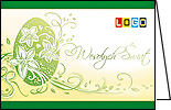 Kartki wielkanocne WN1-035 dla firm z Twoim LOGO - Karnet składany WN1